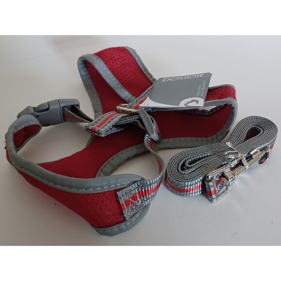 Dociote Dog Harness  SMALL Mesh Reflective Adjustable Lightweight , RED - Picture 8 of 13